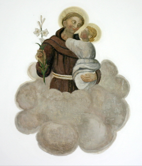 Der heilige Antonius von Padua an der südlichen Seitenwand
Foto: Franz X. Köhler